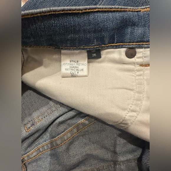 Veronica Beard Kate 10” Skinny Jena Retro Blue size 26 - Picture 3 of 5